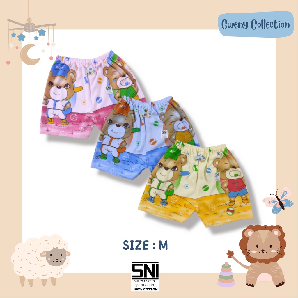 CELANA PENDEK BAYI CELANA PENDEK ANAK CELANA PENDEK BAYI MURAH UNISEX (DKTW)