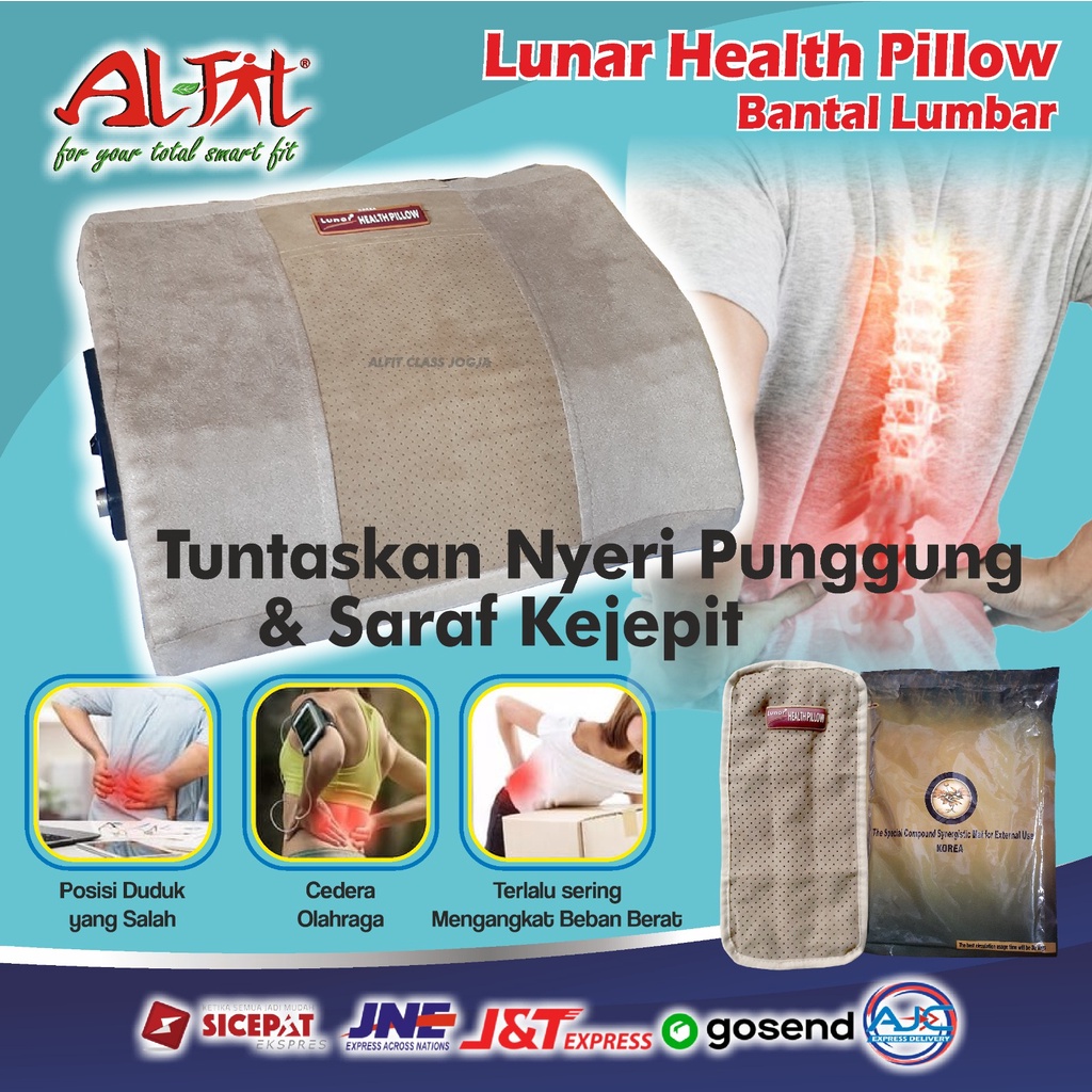 Jacoo Lumbar Pillow Bantal Terapi Syaraf Terjepit Nyeri Tulang Belakang Terapi Sakit Pinggang