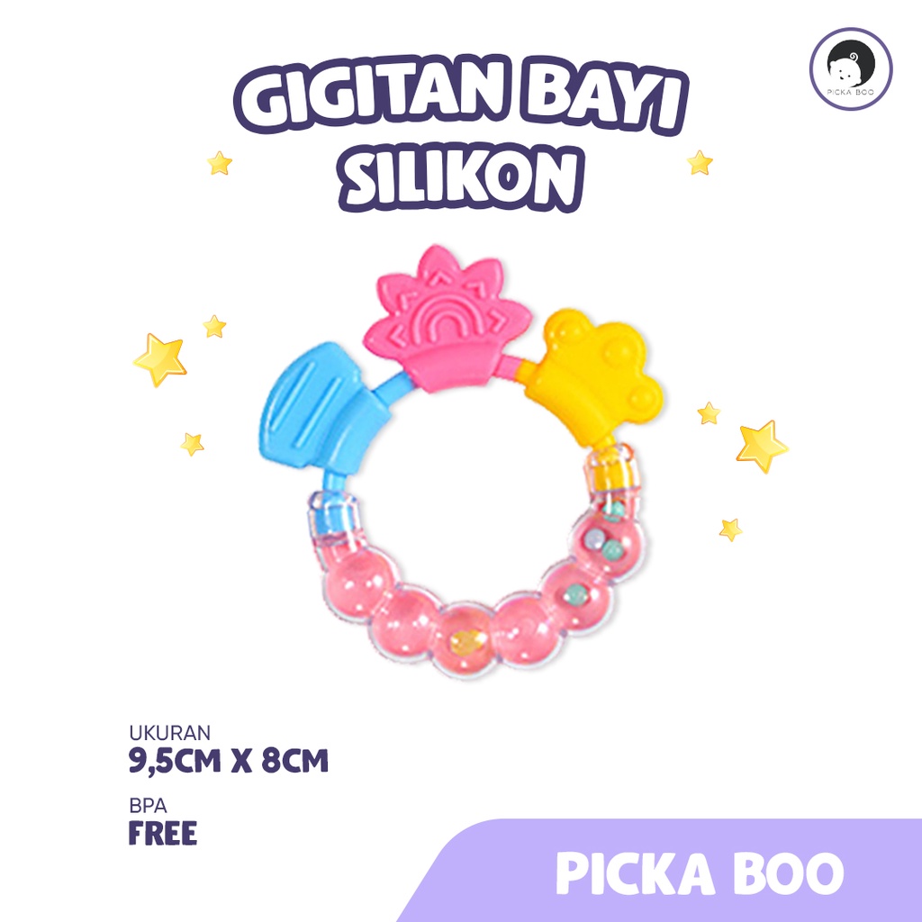 PICKA BOO Teether Gigitan Bayi Bentuk Gelang