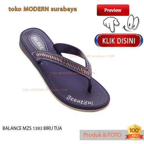 Sandal wanita sandal jepit flat karet murah BALANCE MZS 1383