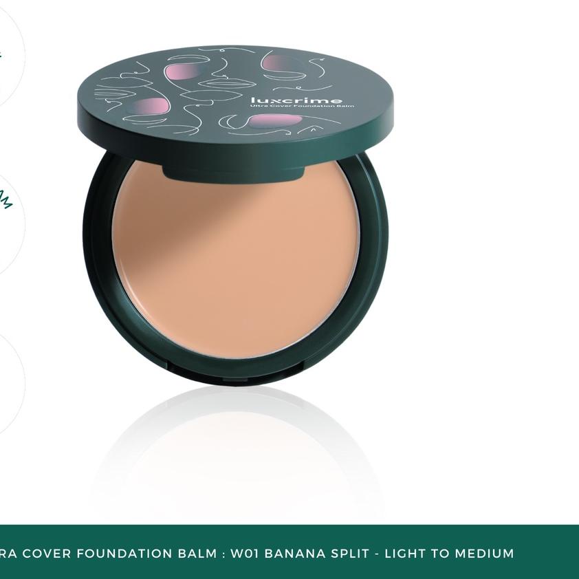 ۝ Luxcrime Ultra Cover Foundation Balm: W01 Banana split - Light to medium ❀