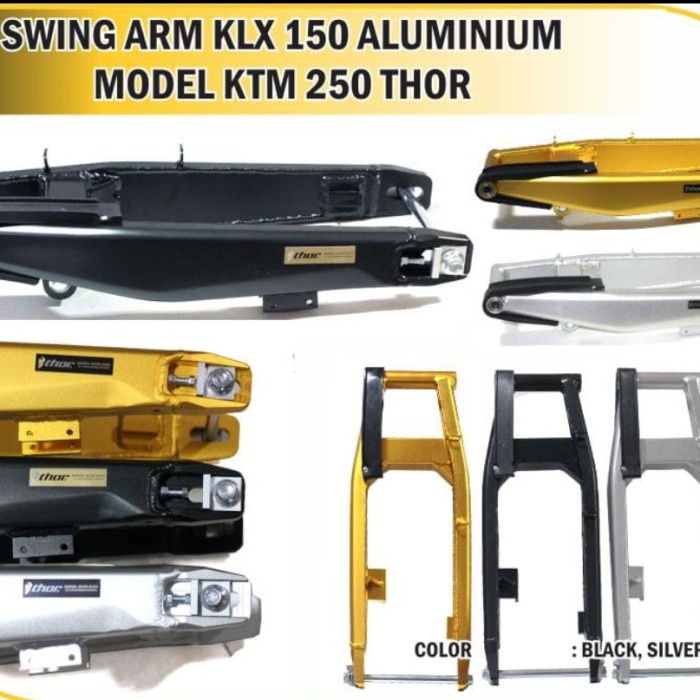 Swing Arm KLX 150 model KTM 250 Aluminium Hitam