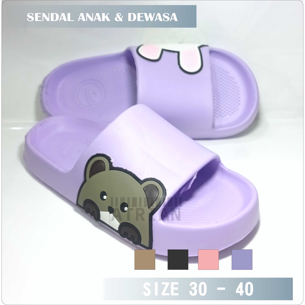 Sandal Jelly 386 selop Outdoor Bear/Rabit