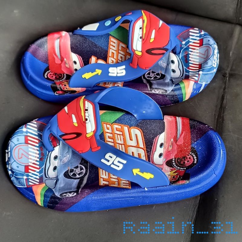 Sandal cars terbaru Sendal import anak laki laki Sendal anak karakter mobil