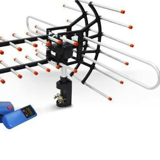 ❁ ANTENA TV LUAR REMOTE + BOSTER/LCD/LED/PLASMA/TABUNG ROTATE 360 ➮