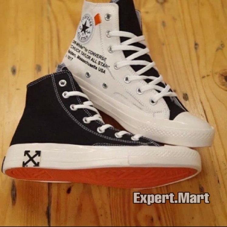 ♧ Sepatu CONVERSE 70s X OFF-WHITE BLACK CREAM PREMIUM VIETNAM ❊