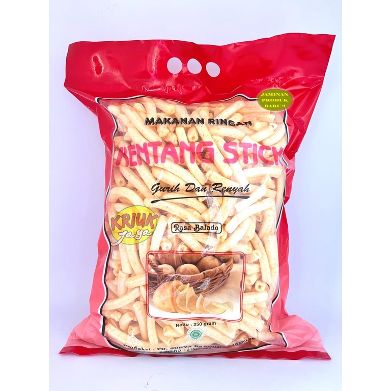 

KENTANG STIK Rasa BALADO Surya 250 Gram