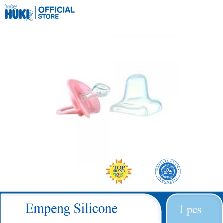 Huki Orthodontic Soother with cover / Huki Empeng Silicone Satuan