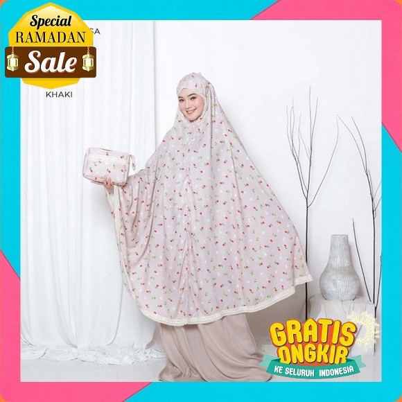 Altalita - Mukena Dewasa Taleetha Satin Silk Premium Renda Mewah Jumbo Adem Polos Terbaru Mukena Tra