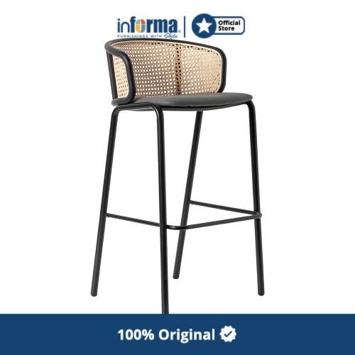 Terlaris Informa - Informa Seymour Kursi Bar - Hitam