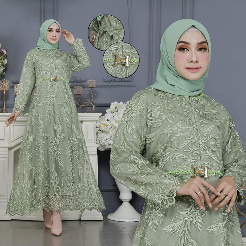 Gamis Tile Zahra Busui Frendly Kombinasi Payet Mutiara Modern/ Gamis/ Gamis Kondangan/ Gamis Tile/ Gamis Brokat/ Gamis Pesta/ Gamis Seragaman/ Gamis Mutiara/ Gamis Busui Frendly