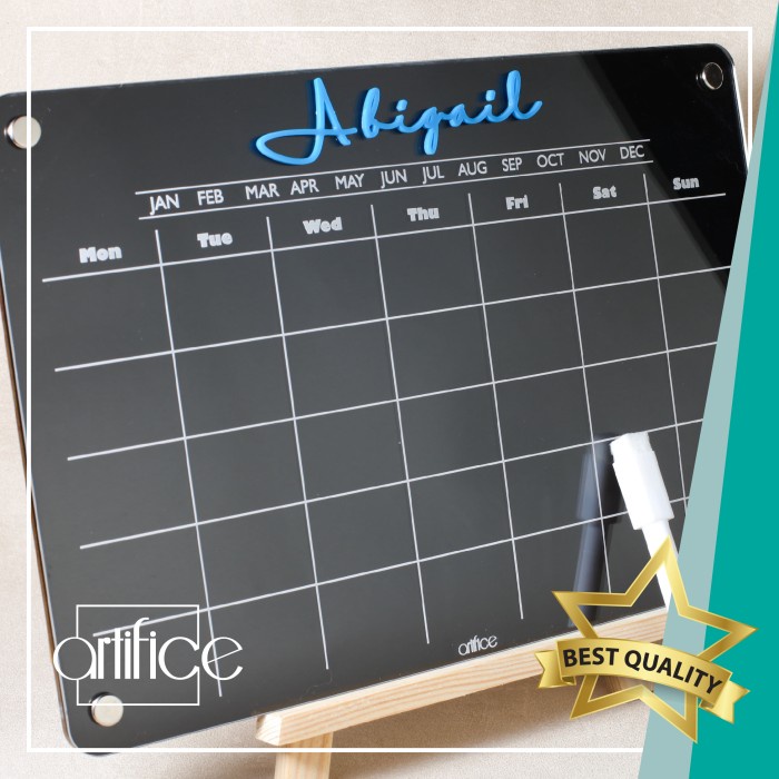 

Terlaris Monthly Planner Double Side Custom Akrilik