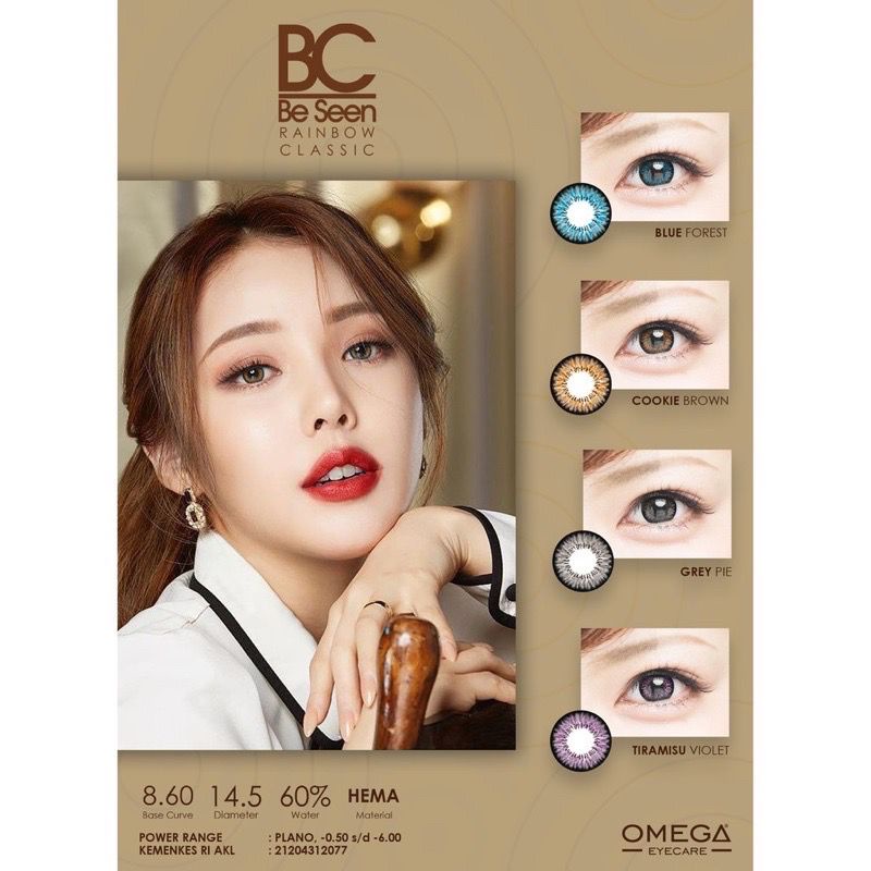 SOFTLENS RAINBOW CLASSIC FREE LENSCASE / SOFLENS / SOFTLEN / RAINBOW BC BE SEEN CLASSIC / SOFTLENS MURAH / SOFTLENS NATURAL / SOFTLENS PROMO