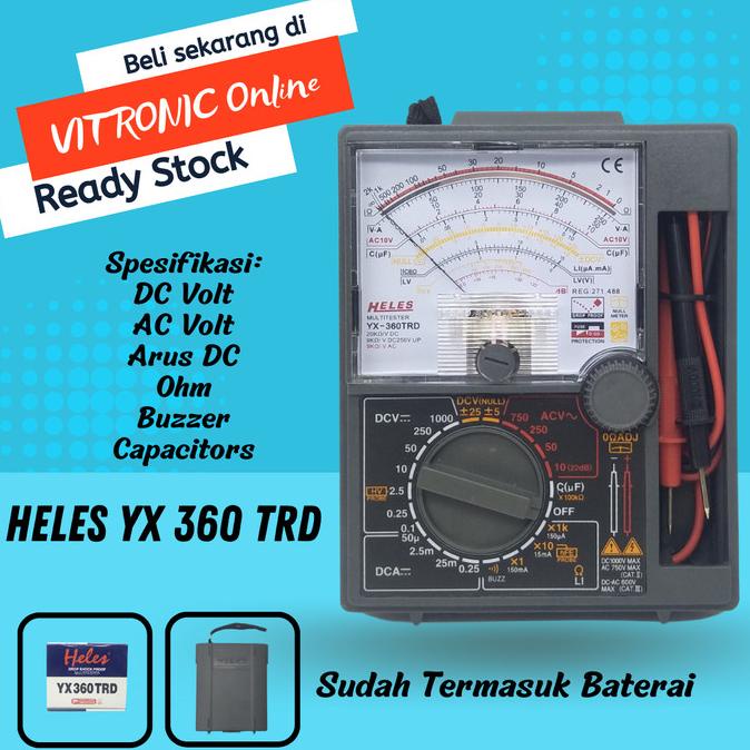 Multitester YX360TRD Multimeter Analog Heles YX360TRD Avometer Heles
