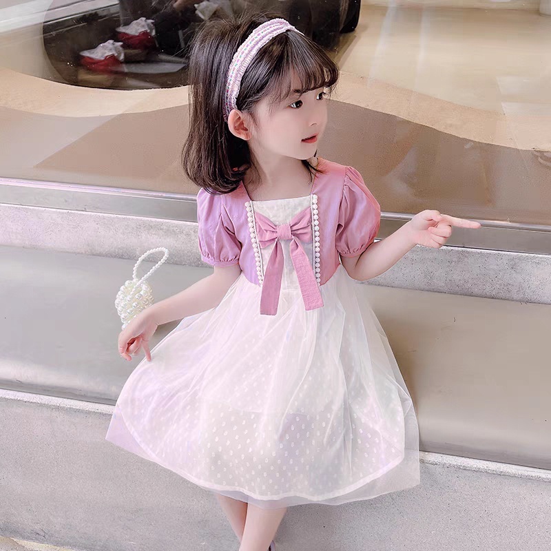 1-4 Tahun | Dress Korea Style Ryu Mi -  Dress Anak Perempuan Korea Style Dres Pesta Kualitas Import Gaun Anak Perempuan Babycinnamon