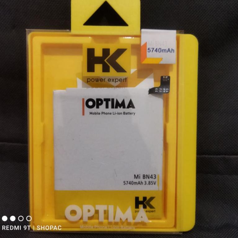 BATERAI BN43 XIAOMI REDMI NOTE 4X SNAPDRAGON BN 43 HK OPTIMA –GHA.5Fe23ᵂ