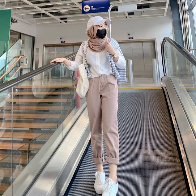 CELANA BAGGY PANTS OOTD WANITA  BB 40 - 60 KG