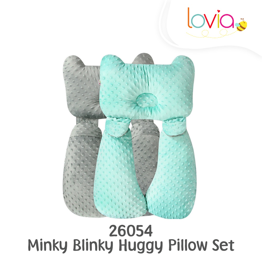 Kiddy Minky Blinky Huggy Pillow Set/ Bantal Peyang Bayi/ Bantal Bayi Multifungsi / 26054