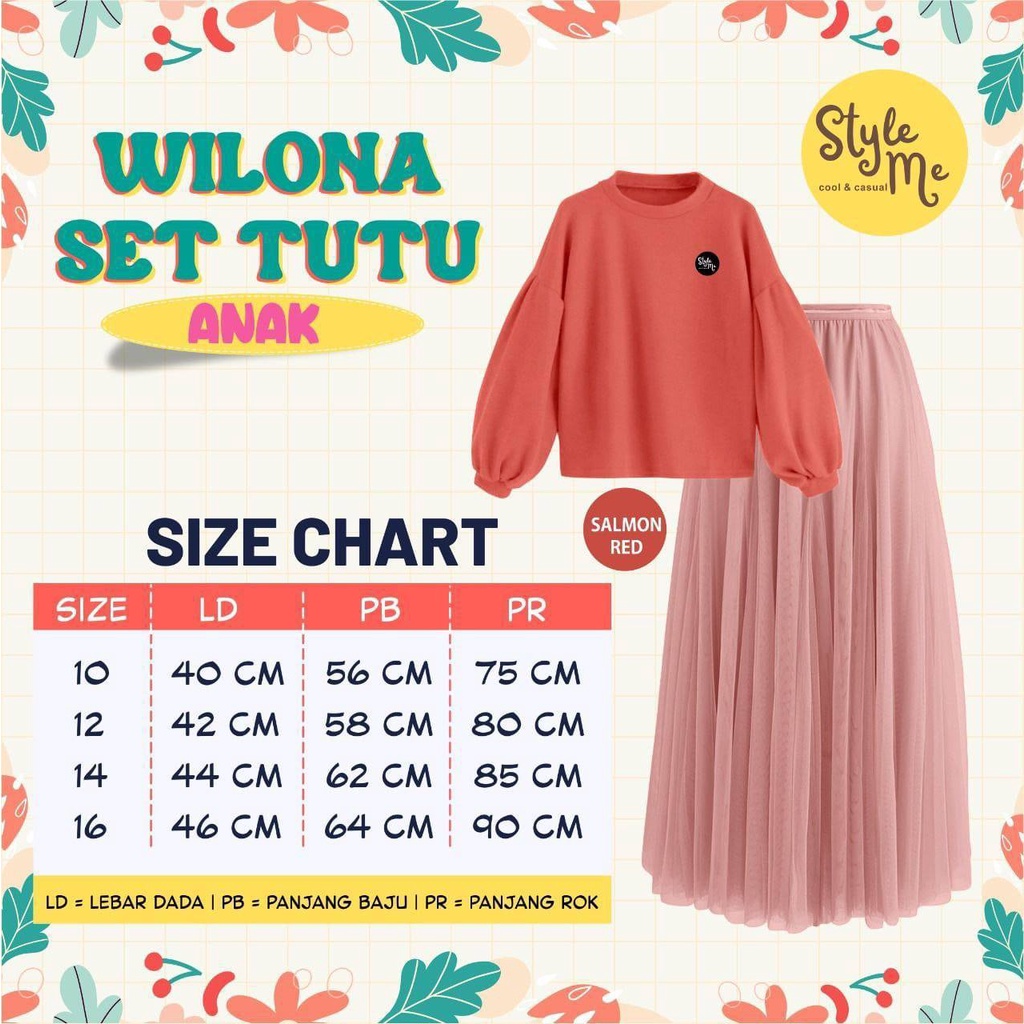 Setelan Rok Couple Wilona Tutu by Style Me