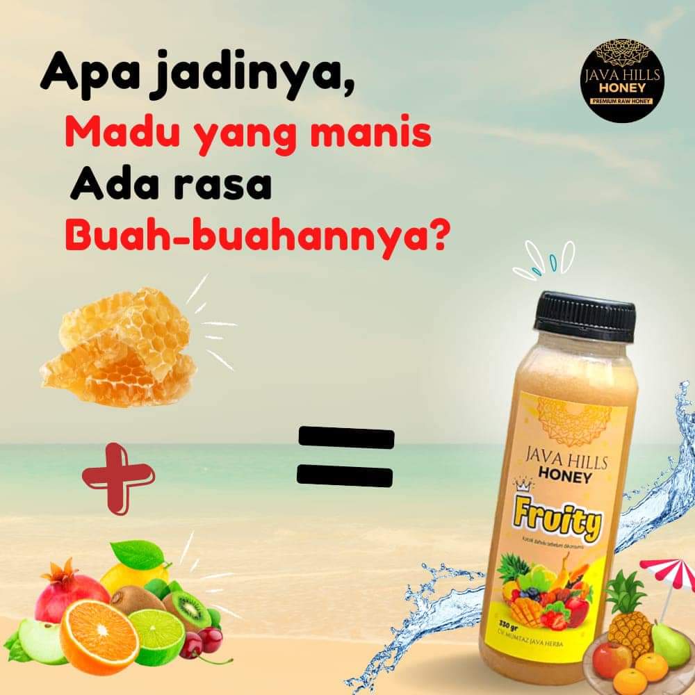 GRATIS SENDOK MADU / Madu Fruity Javahills honey / Madu Fruit / Madu Javahills Honey / Madu Buah / Cegah Stunting