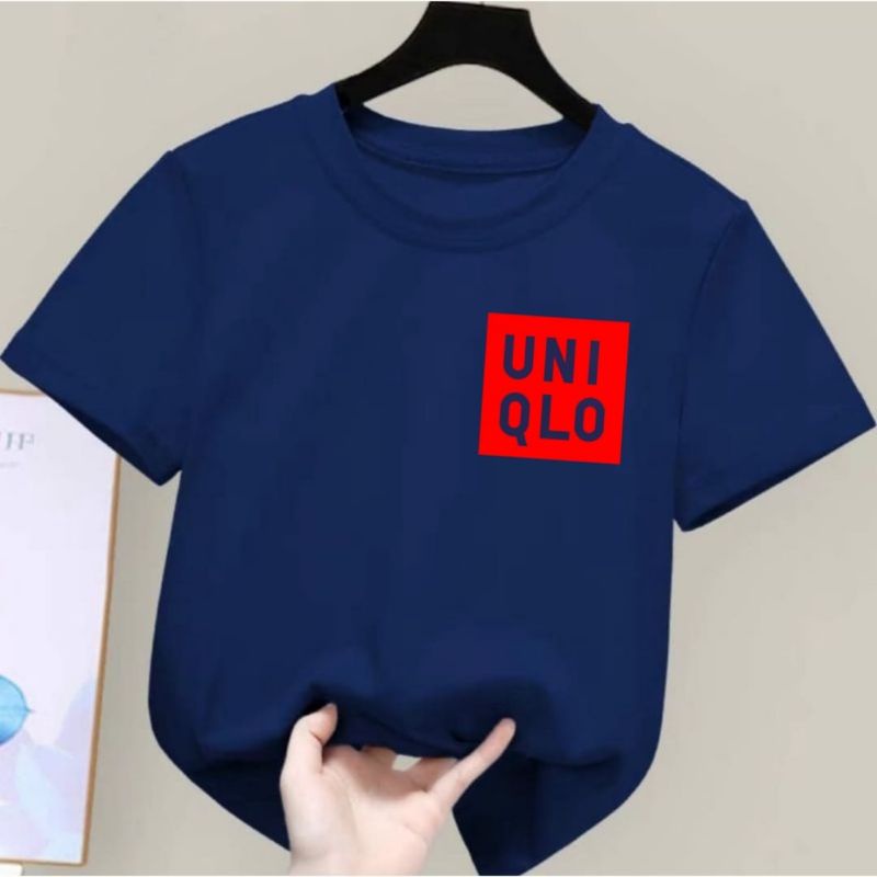 Kaos Anak Laki &amp; Perempuan Unglo Baju Anak Lengan Pendek Kaos Unisex Anak Umur 2 Sampai 10 Tahun