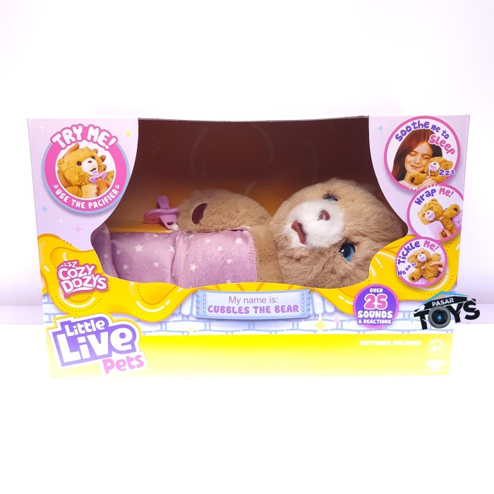 Terlaris Little Live Pets Cozy Dozy Cubbles The Bear