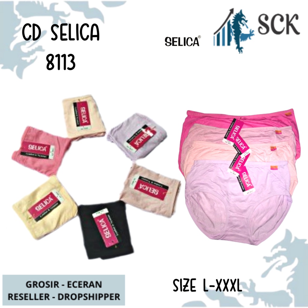 CD Wanita SELICA 8113 Katun Bamboo Halus Dingin / Pakaian Dalam Wanita Seamless - sckmenwear GROSIR