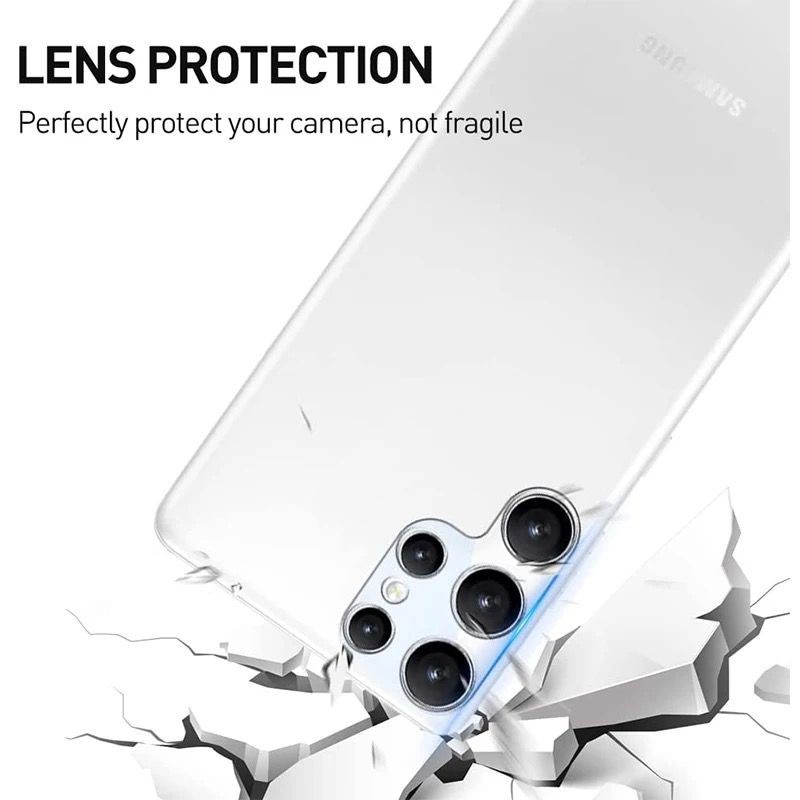 SAMSUNG S23 ULTRA / S23 PLUS / S23 ANTI GORES FRAME TEMPERED CAMERA CLEAR SCREEN GUARD PROTECTOR