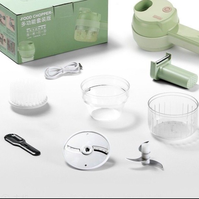 FOOD CHOPPER 4 IN 1 USB / ALAT PEMOTONG SAYURAN