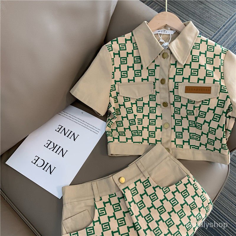 [✅BISA COD] #Sisjuly# Setelan kasual wanita 2023 setelan dua potong busana polo kerah polo kerah sat