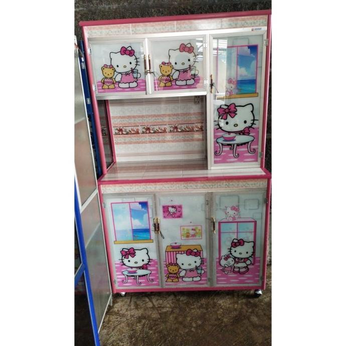 Rak Piring Kaca 3 Pintu Roda Gendong Keramik Karakter Khusus Bogor Dan Wafleursz