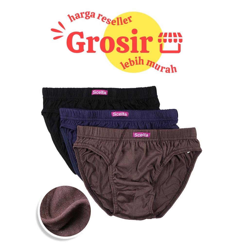 Scelta - 6Pcs Celana Dalam Pria Grosir Cd Cowok Laki Laki Men'S Underwear Lusin Sm 102 Grosir