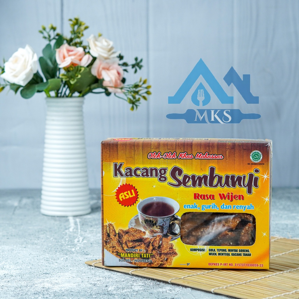 

Kue Cemilan "KACANG SEMBUNYI" - Brand MANDIRI TATI