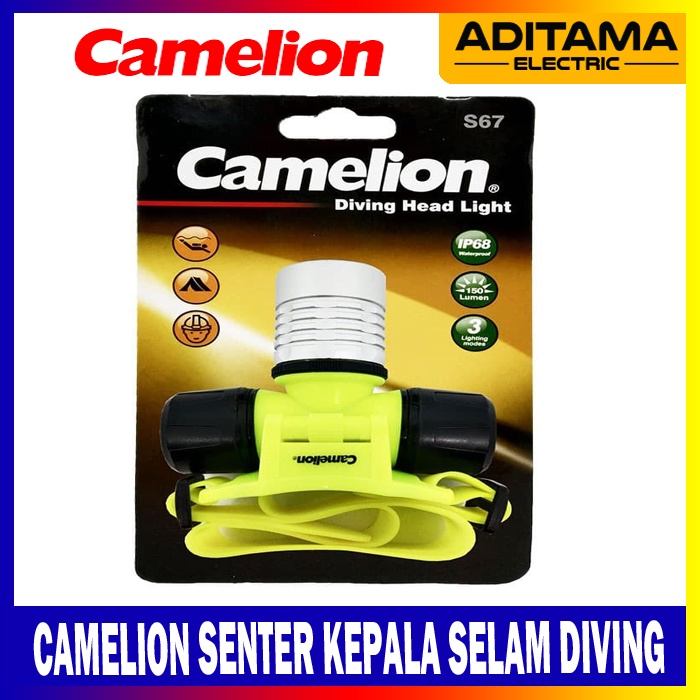 CAMELION SENTER KEPALA SELAM DIVING 3W LED