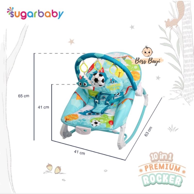 SUGARBABY Rocking Premium 10in1 Bouncer Sugar Baby / Premium Rocker