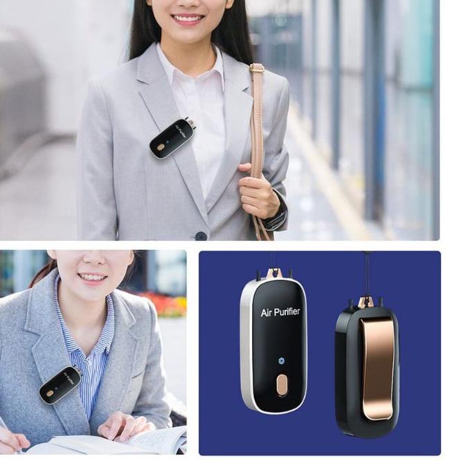 ✷ Kalung Air Purifier Clip K7 / Necklace & Clip Air Purifier 2 in 1 ➵