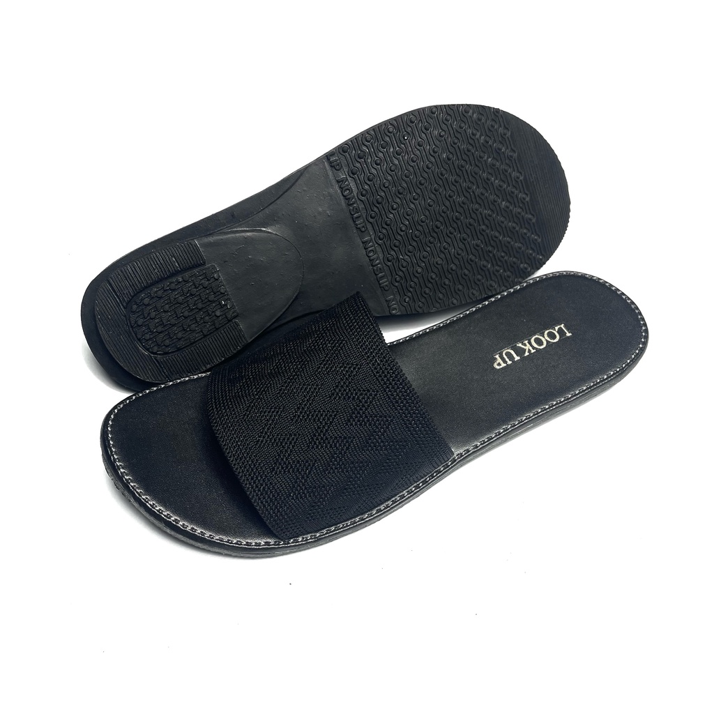 Look Up - Sandal Wanita Cyra / Sandal Selop Wanita Non Slip / Sandal Rajut Import - CYRA