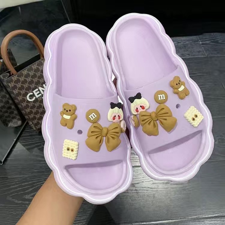 CUCI GUDANG GROSIRTAS TG0881 Sandal Slop Jelly Wanita Import Free Jiblitz Motif Bear Dan Toy Story