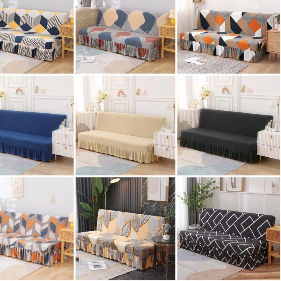 ֍ Cover sofa bed / sarung penutup sofa bed / sofa bed cover / sarung sofa bed RUMBAI ۞
