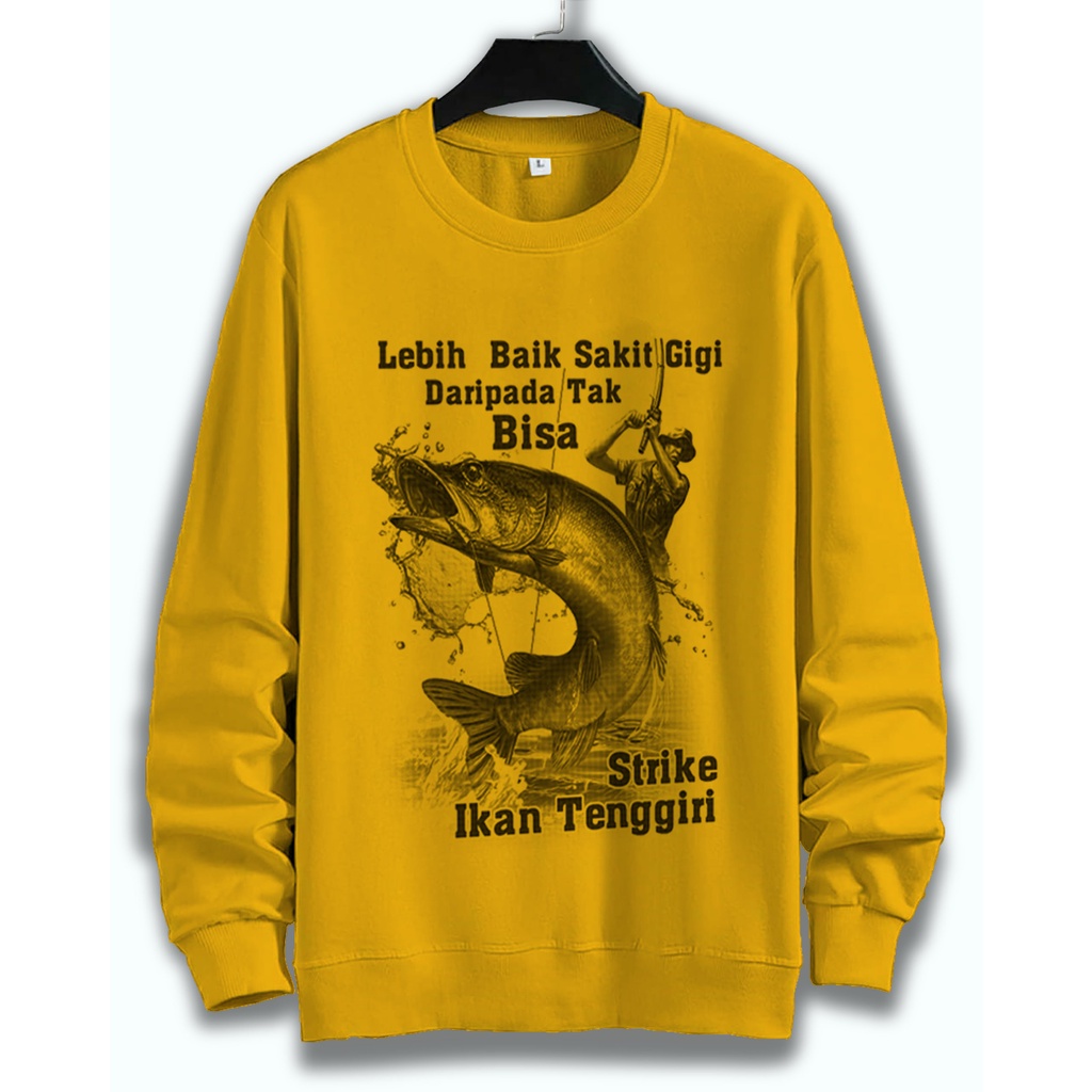 SWEATER UNISEX IKAN TENGGIRI PRIA DAN WANITA SWEATER JUMBO