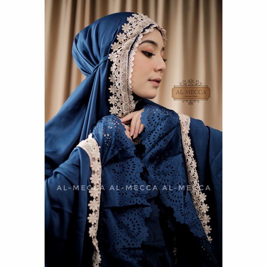 READY MUKENA AL MECCA ORI MUKENA DEWASA BAHAN SUTRA SILK MEWAH REMPEL