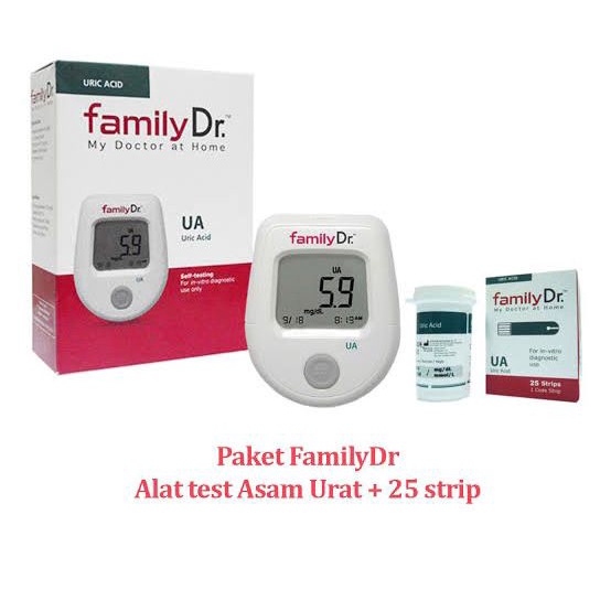 Family Dr Uric Acid KIT plus Strip atau Alat Cek Asam Urat