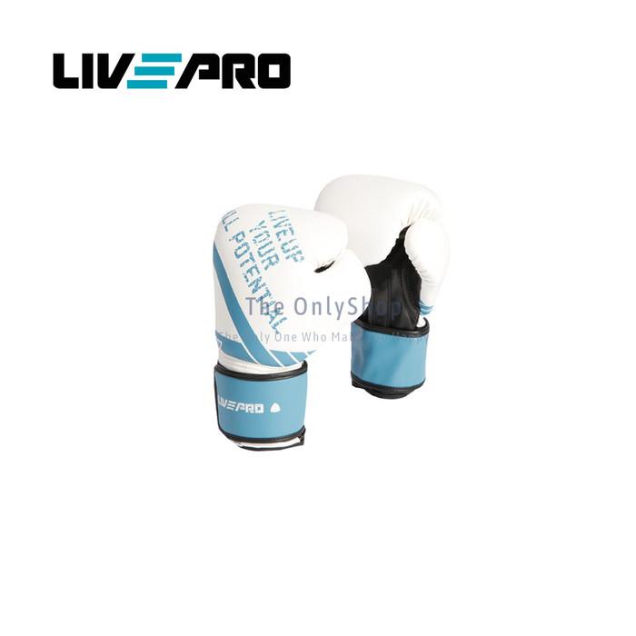 Terlaris Livepro Sparring Gloves Sarung Tinju Tersedia Warna Biru & Putih