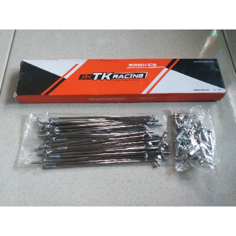 Ruji jari jari TK Racing pnp tromol belakang tiger bubut