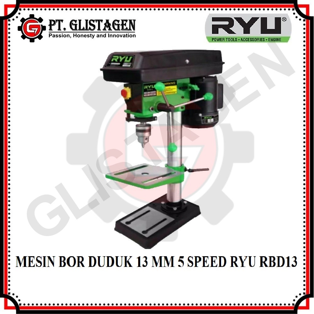 RYU RBD13 MESIN BOR DUDUK 13 MM LISTRIK BENCH DRILL 13MM PRESS 5 SPEED