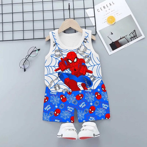 stelan anak kaos singlet Spiderman