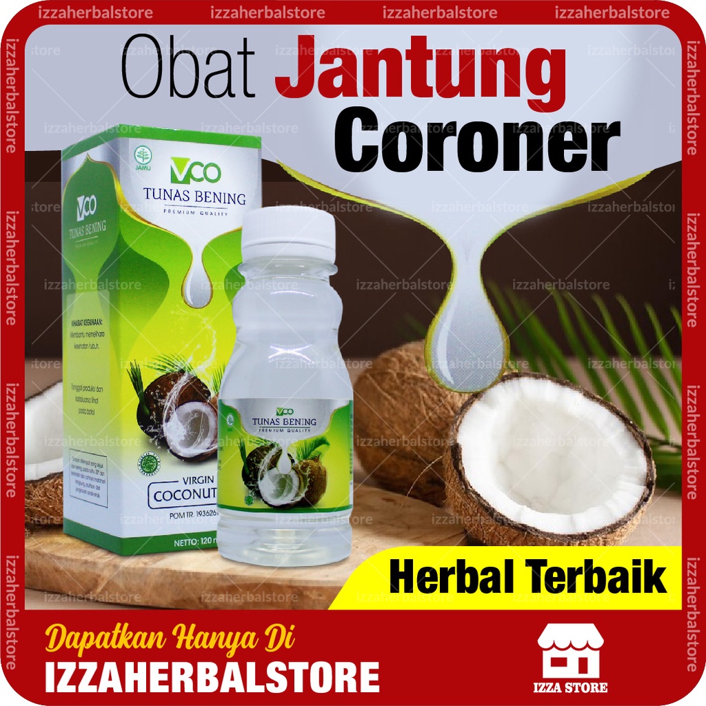 OBAT JANTUNG CORONER VCO Tunas Bening Virgin Coconut Oil 120ml Ampuh Herbal PILIHAN TERBAIK Dari Bpom Asli ORIGINAL