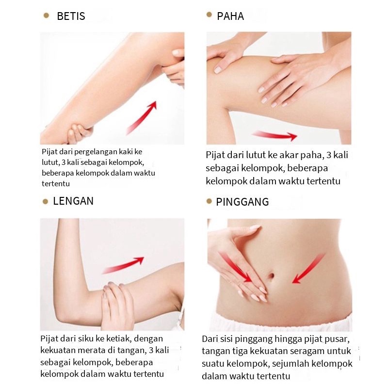 VIBRANT GLAMOUR Krim Pelangsing Badan Slimming Cream Body Slimming Gel Pembakar Lemak / Untuk Perut Paha dan Lengan Ringan dan Tidak Menyebabkan Iritasi 80Gr-Caffeine Slimming Cream