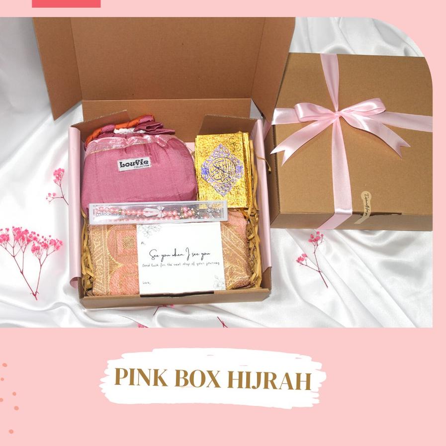 

➴ Hampers paket mukena + Sajadah kado gift box ♚