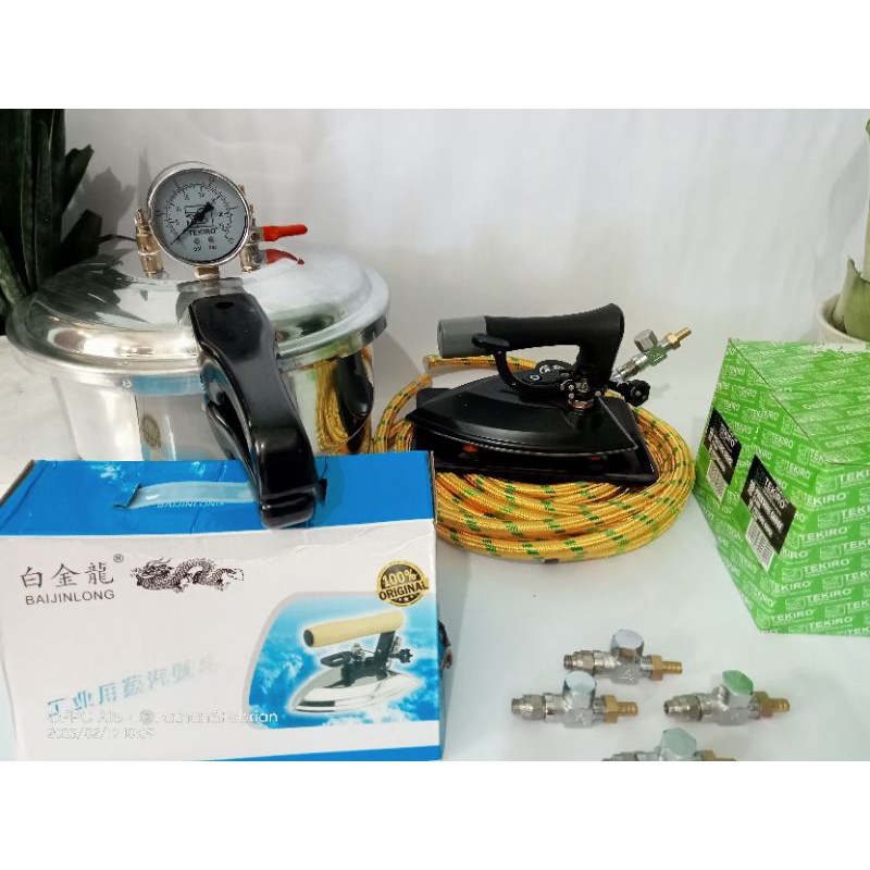 setrika uap bolier  presto 8Liter dengan steam trap/setrika uap londry 8 liter/setrika uap termurah.